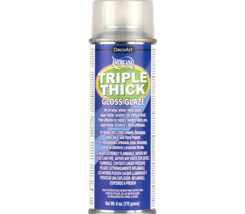 DecoArt Triple Thick Brilliant Gloss Glaze Spray - 6-ounce