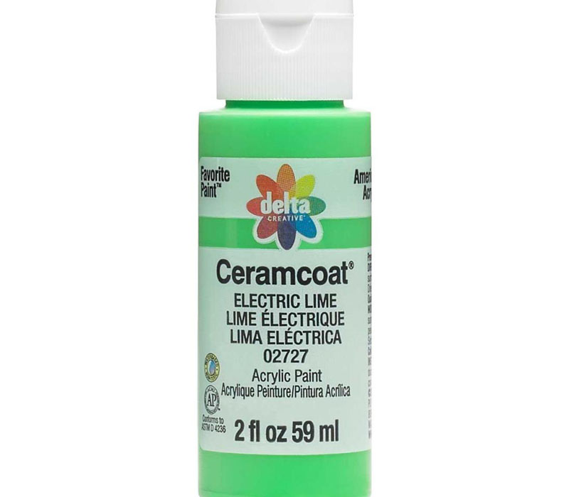 Delta Ceramcoat Acrylic Paint - 2-ounce - Electric Lime