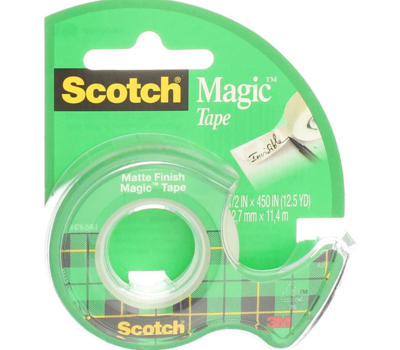3M Scotch Magic Tape Roll - 1/2-inch