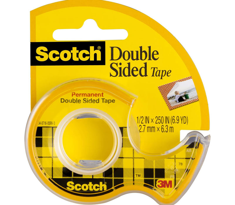 3M Scotch Double Sided Tape Roll - 1/2-inch