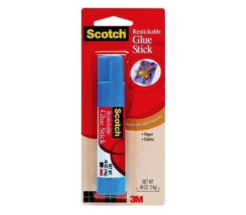 Scotch Restickable Glue Stick - .49-ounce