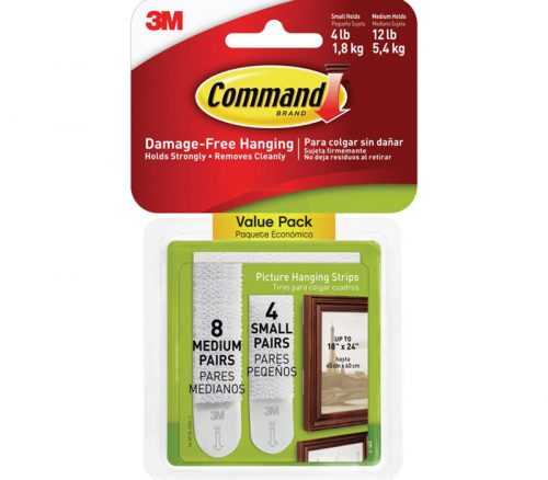 3M Command Picture Hanging Strips - 12 Pack