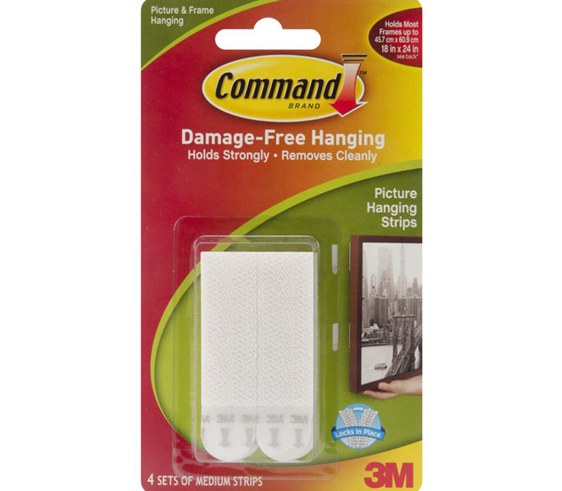 3M Command Medium Picture Hanging Strips - 4 Pack