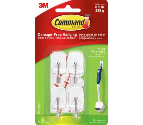 3M Command Small Wire Hooks - 4 Hooks