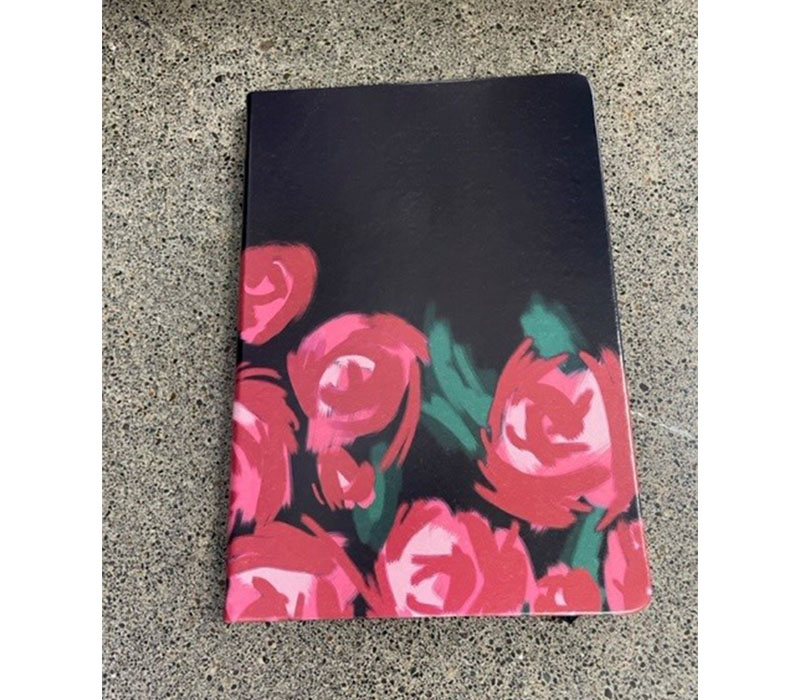 Notebook - Black with Roses