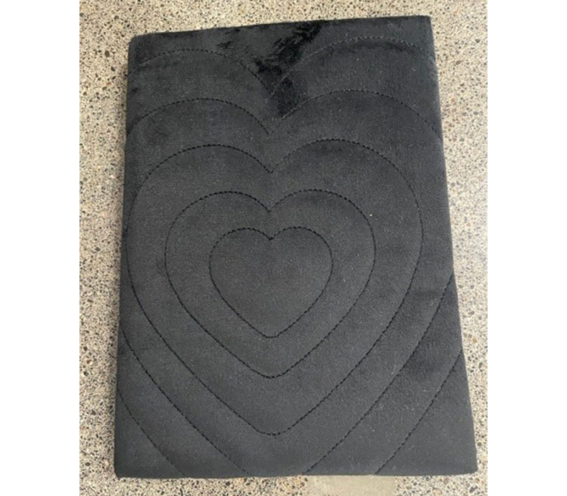 Notebook - Black Velvet Hearts