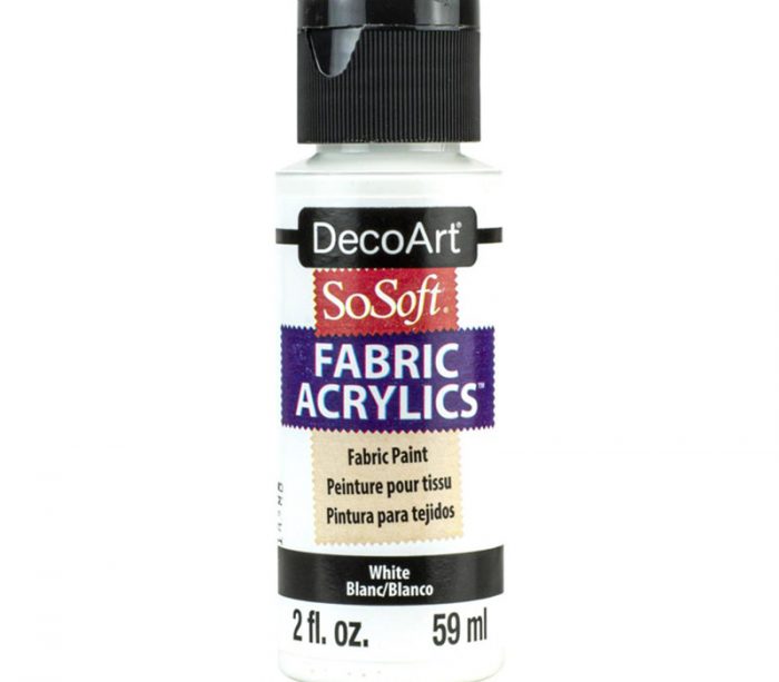 DecoArt SoSoft Fabric Acrylic Paint - 2-ounce - White