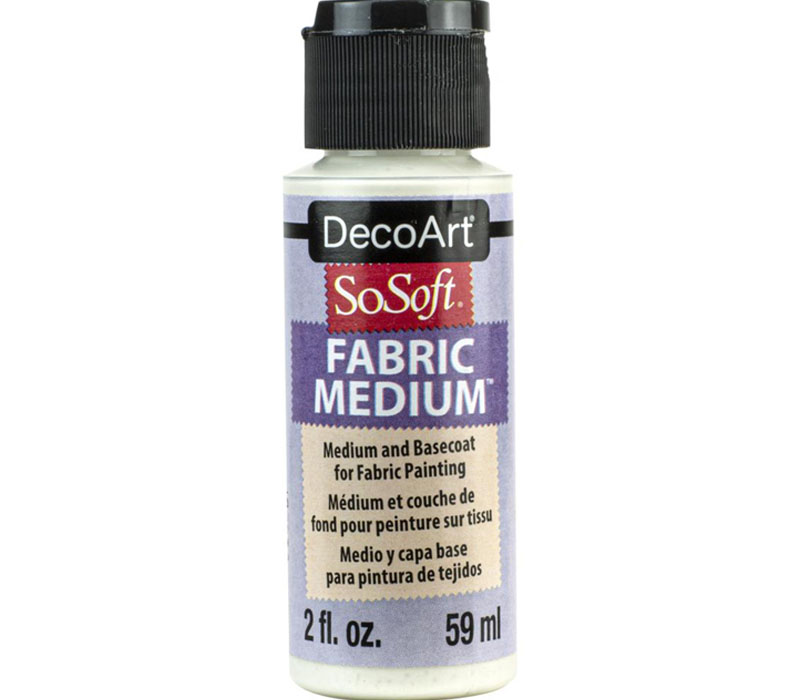 DecoArt SoSoft Fabric Acrylic Paint Medium - 2-ounce - Clear