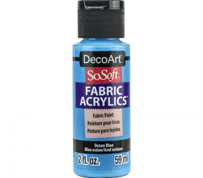 DecoArt SoSoft Fabric Acrylic Paint - 2-ounce - Ocean Blue