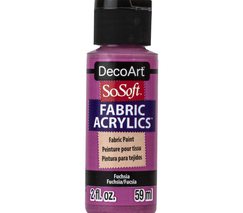 DecoArt SoSoft Fabric Acrylic Paint - 2-ounce - Fuchsia