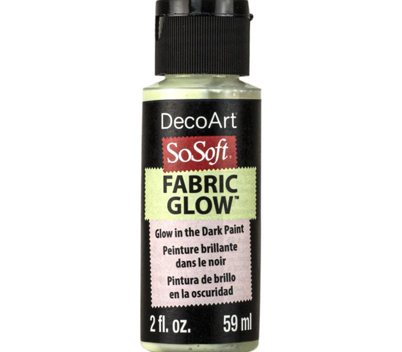 DecoArt SoSoft Fabric Glitter Acrylic Paint - 2-ounce - Golden Jade
