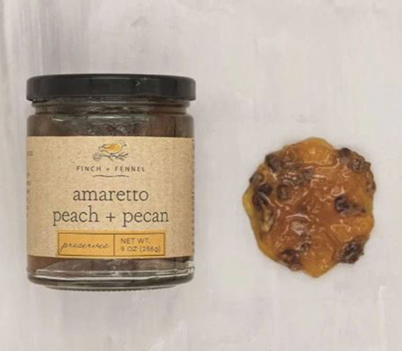 Creative Co-Op Amaretto Peach and Pecan Preserves Jam
