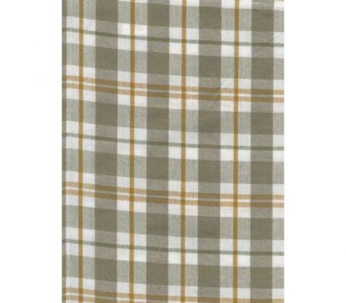 Dunroven House Flat Weave & Terry Kitchen Towel 20x28 Horizontal Grey Stripes W/Fringe Border