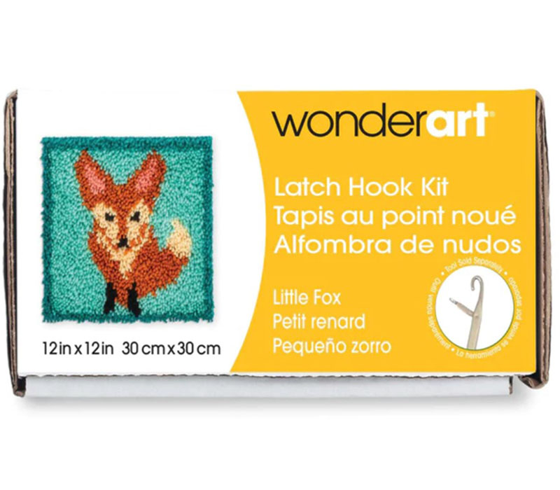 WonderArt Little Fox Latch Hook Kit