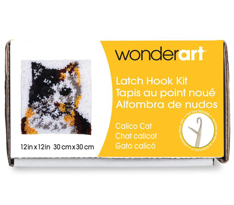 WonderArt Calico Cat Latch Hook Kit