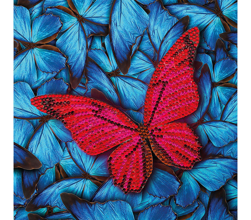 Crystal Art Diamond Painting Card Kit - Butterfly