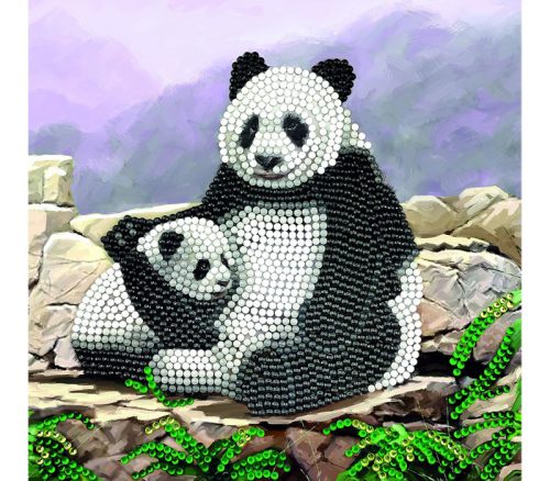 Crystal Art Diamond Painting Card Kit - Panda