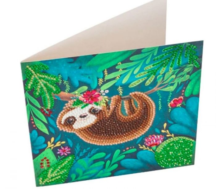 Crystal Art Diamond Painting Card Kit - Sloth