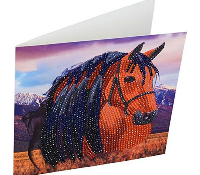 Crystal Art Diamond Painting Card Kit - Horse