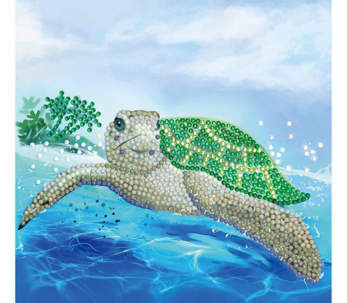 Crystal Art Diamond Painting Card Kit - Turtle Paradise