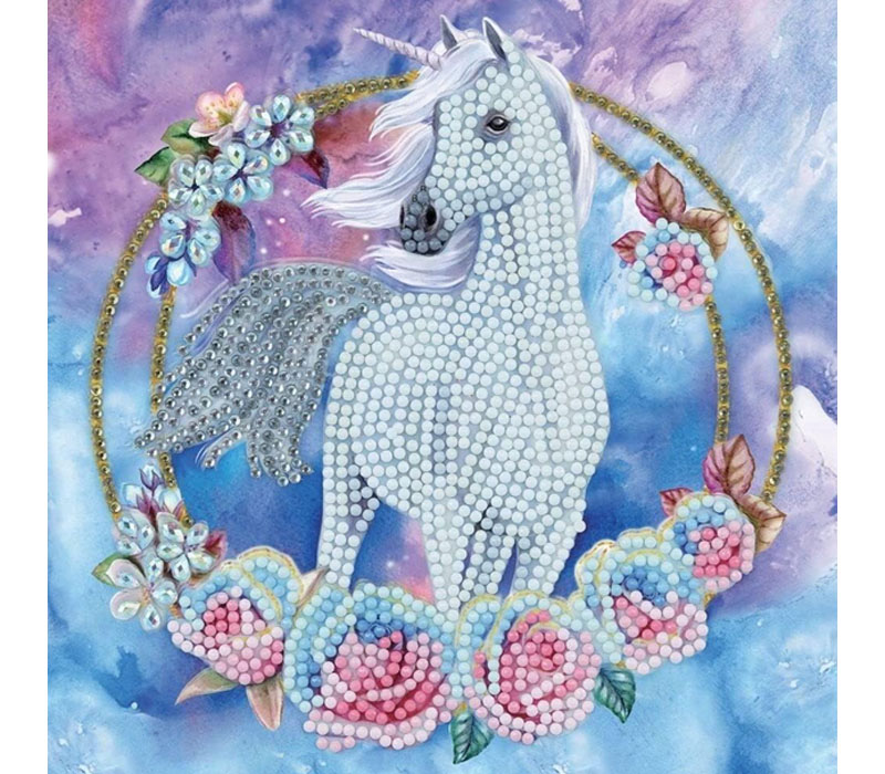 Crystal Art Horse, 18x18cm Card Diamond Painting Kit