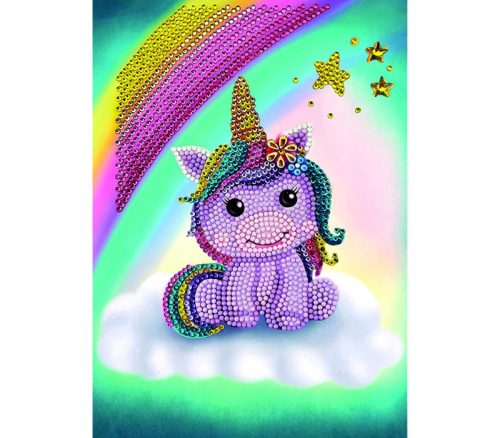 Crystal Art Diamond Painting Notebook Kit - Unicorn Smile