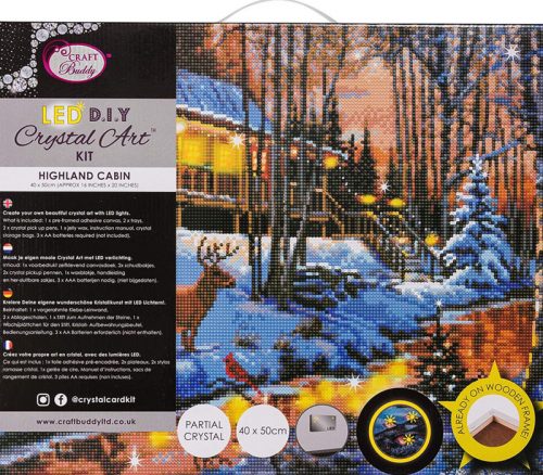 Crystal Art LED Kit - Large - Highland Cabin