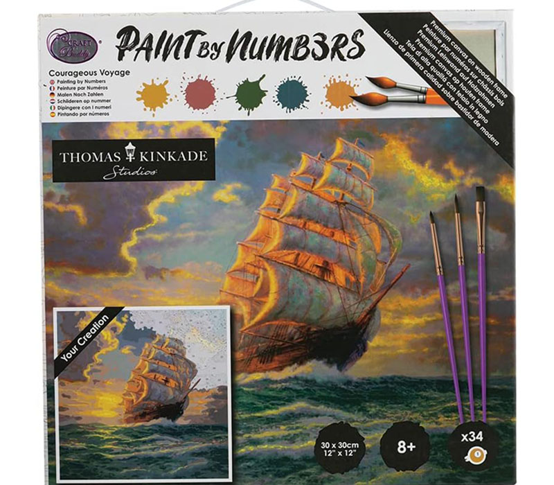 Crystal Art Paint by Number Kit - Medium - Courageous Voyage