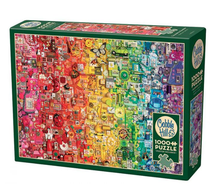 Cobble Hill Puzzle Colorful Rainbow - 1000 Piece