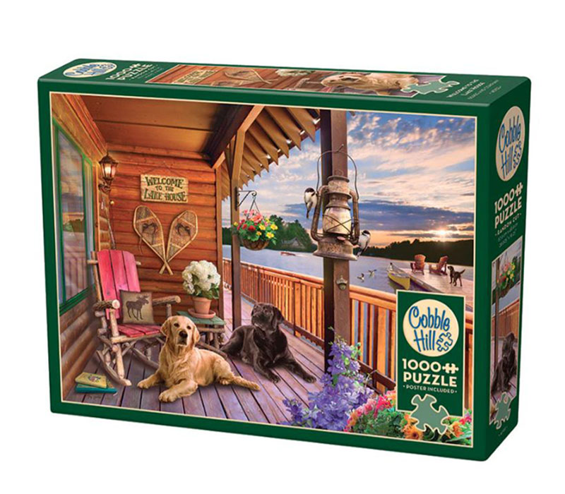 Cobble Hill Puzzle Welcome to the Lake House - 1000 Piece