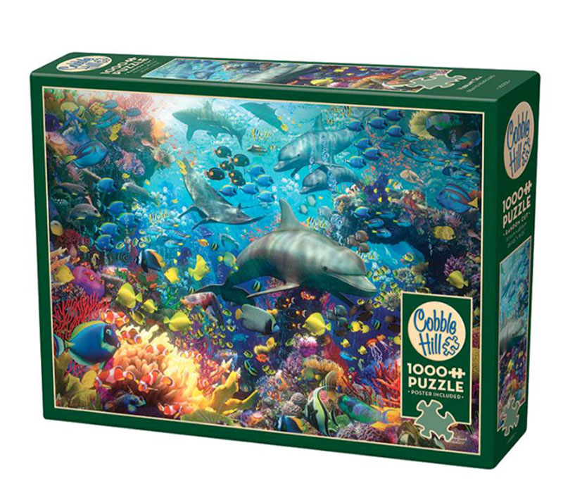 Cobble Hill: Crystal Art Kit Large - Sea Life