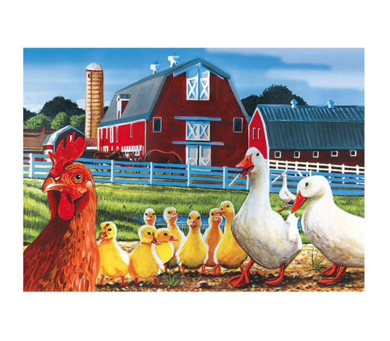 Cobble Hill Puzzle Tray Dwights Ducks - 35 Piece