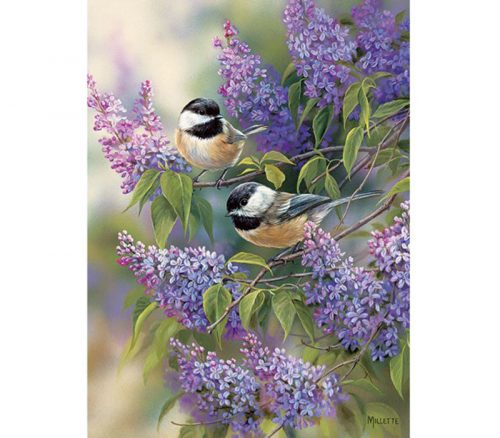 Cobble Hill Puzzle Tray Chickadee Duo - 35 Piece