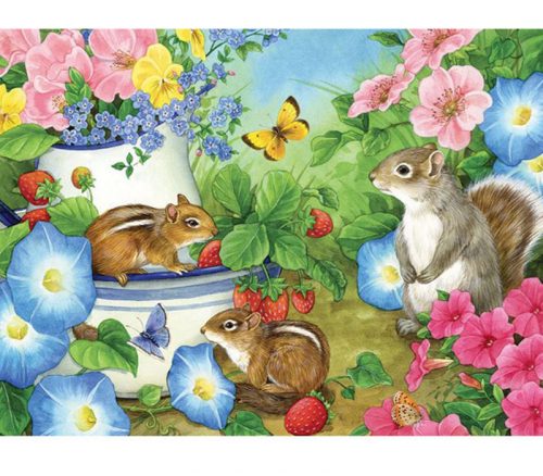 Cobble Hill Puzzle Tray Squirrel Talk - 35 Piece