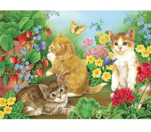 Cobble Hill Puzzle Tray Kitten Playtime - 35 Piece