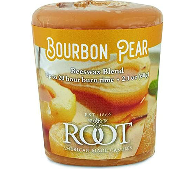 Root Votive Candle Bourbon Pear