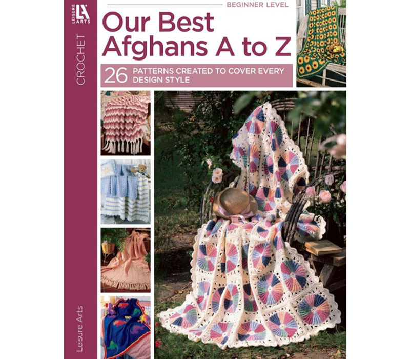 Leisure Arts Our Best Afghans A To Z Book #3014