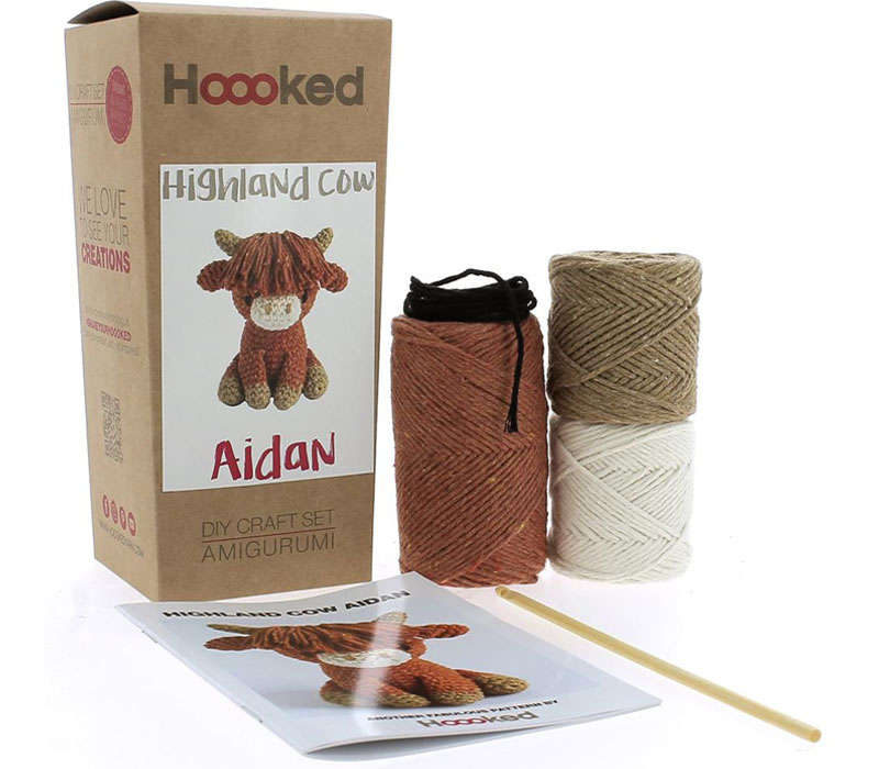 Aiden the Highland Cow Amigurumi Crochet Kit