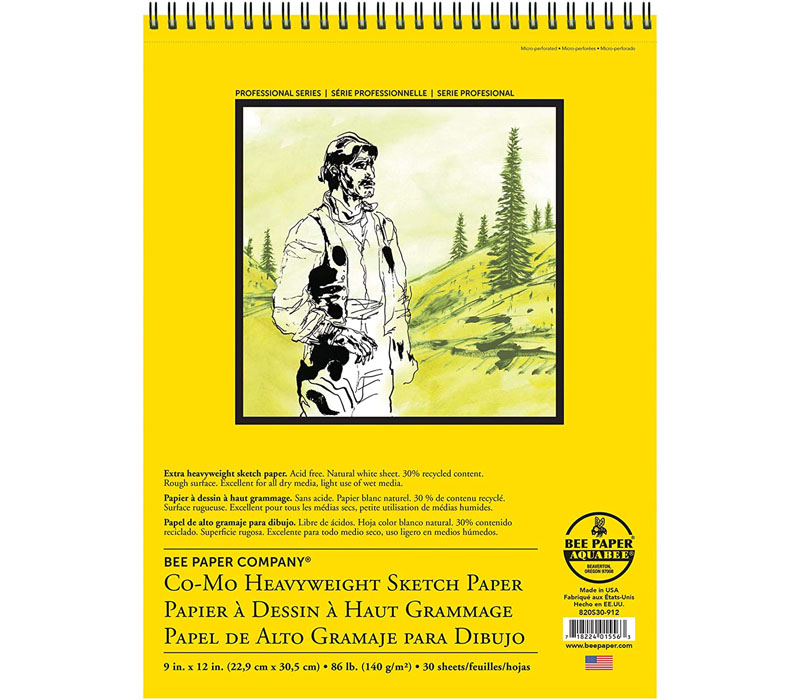Pro Art Premium Sketch Book 11x14 80 sheets, 70#, Wire, Sketch