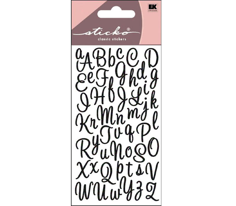 White Letters Stickers, Small Letter Sticker