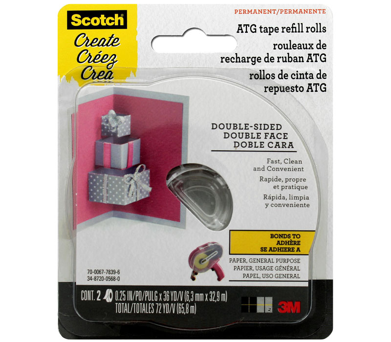 Scotch Advanced Tape Glider General Purpose Refills 2/Pkg