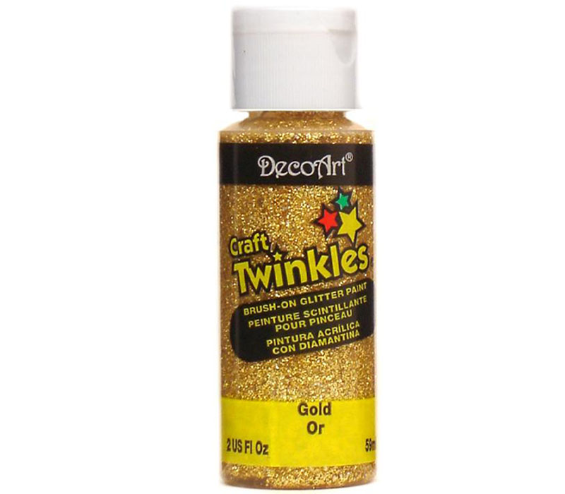 Decoart Craft Twinkles Acrylic Paint - 2-ounce - Gold - Craft Warehouse