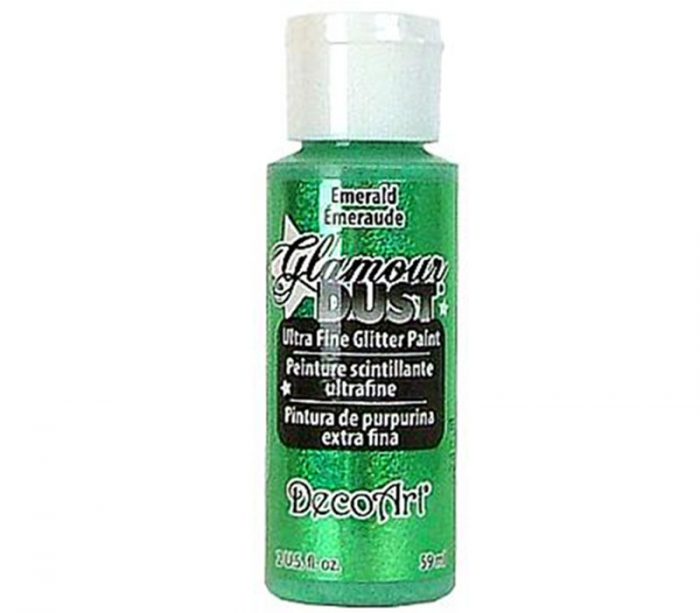 Decoart Glamour Dust Glitter - 2-ounce - Emerald - Image 2