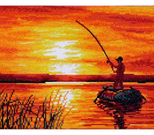 Diamond Dotz Fishing at Sunrise Kit