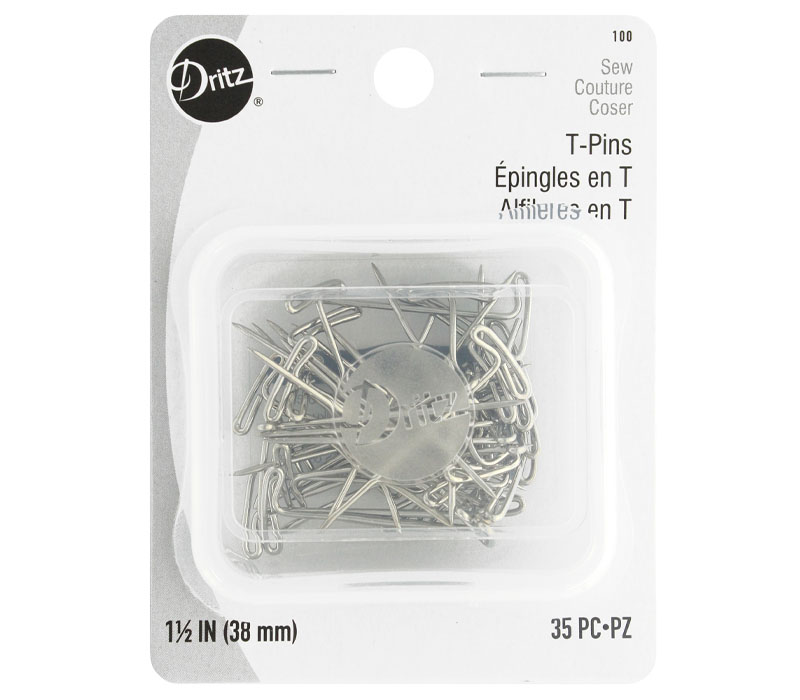 Dritz T-Pins - 1-1/2-inch - Size 24 - 35 Piece - Craft Warehouse