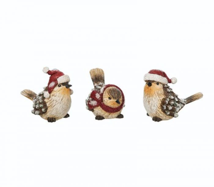 Snowy Pinecone Bird - 1 Piece/Bird - 3 Styles - Style Shipped is Randomly Picked