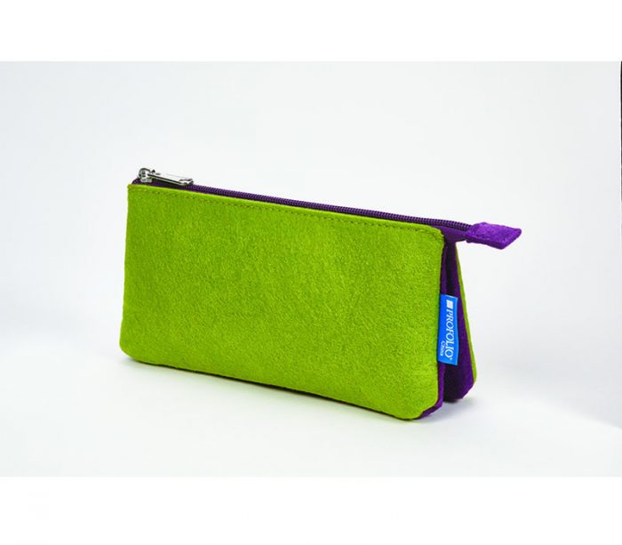 Itoya Midtown Pouch - 4 x 7 inch - Green and Purple - Image 5