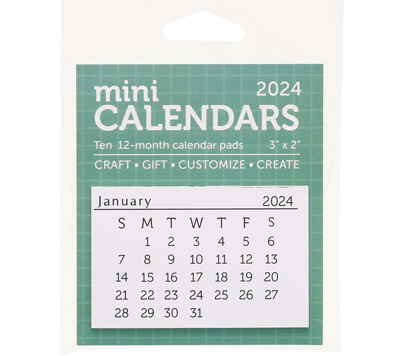 2024 Mini Calendars - 10 Pack