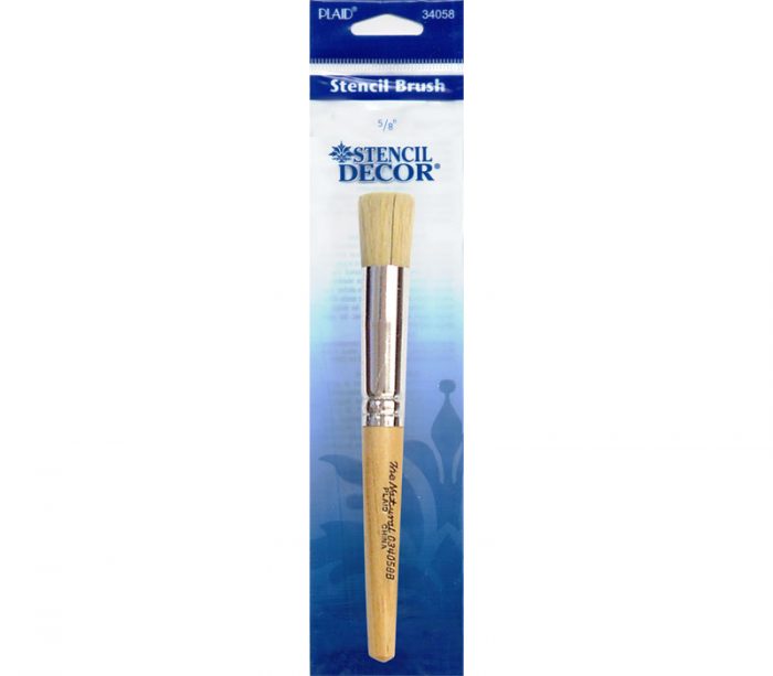 Plaid Stencil Decor Stencil Brush - 5/8-inch