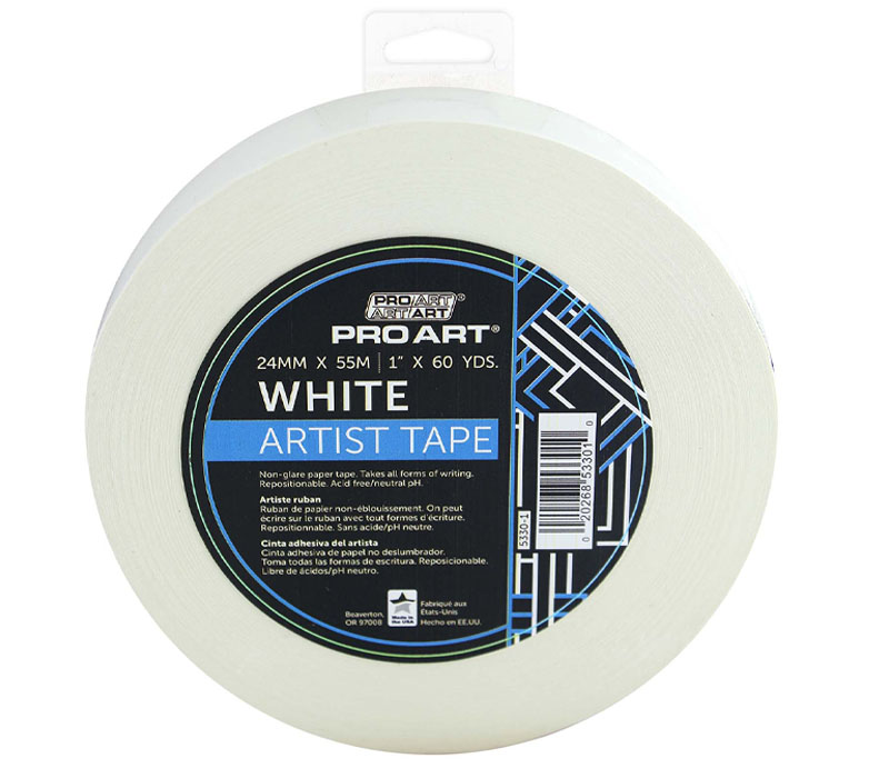 Pro Art Artist Tape - 1-inch x 60-yard - White - Craft Warehouse